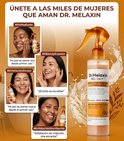 Exfoliante Melaxin - Para Aclarar Partes Oscuras - Fórmula Cúrcuma